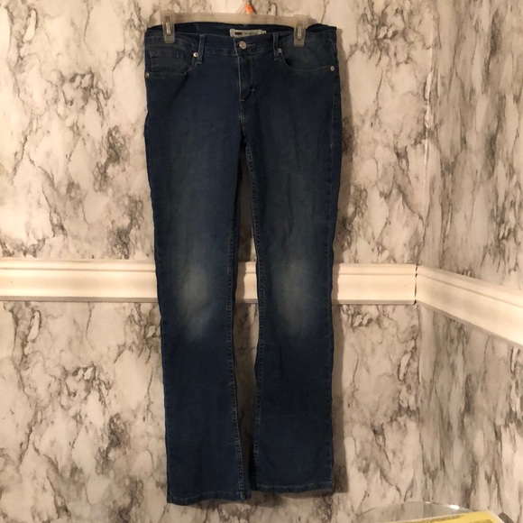 Used size 9 Woman’s 2 piece set blue Jean pants with crop top - Picture 1 of 5